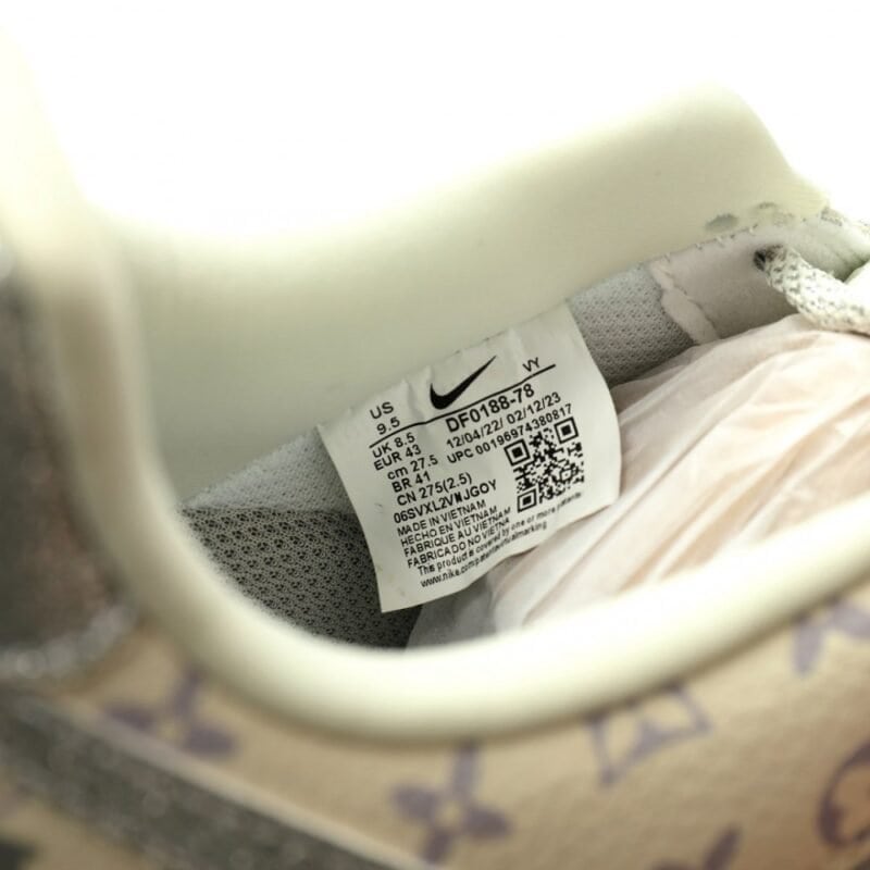 【AT12999】ルイ・ヴィトン x ナイキ Air Force 1 コラボスニーカー デザイナーラグジュアリー | Louis Vuitton x Nike