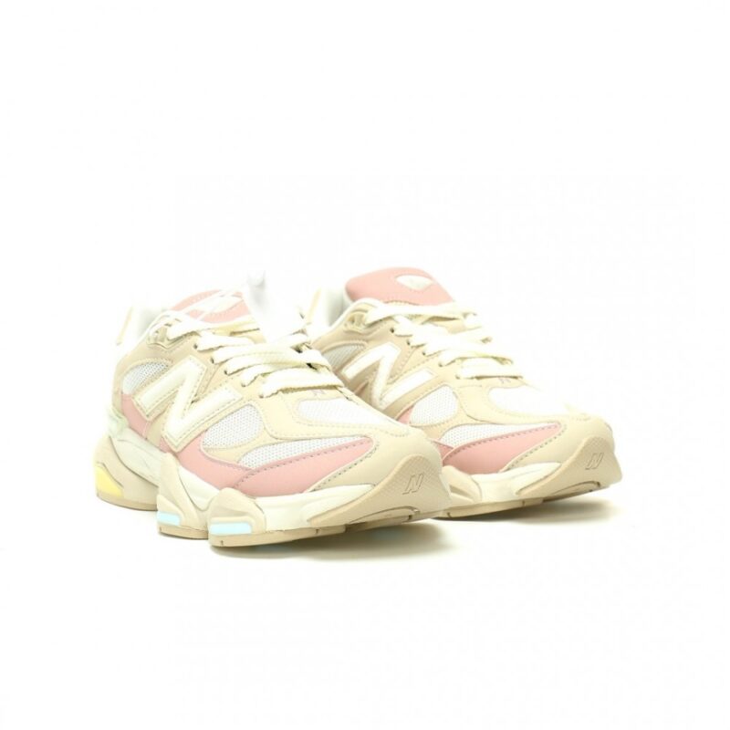 【AT13015】ニューバランス 9060シリーズ スポーツシューズ クリームホワイト×パステルマカロンカラー | New Balance