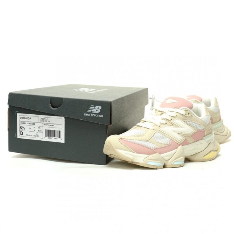 【AT13015】ニューバランス 9060シリーズ スポーツシューズ クリームホワイト×パステルマカロンカラー | New Balance