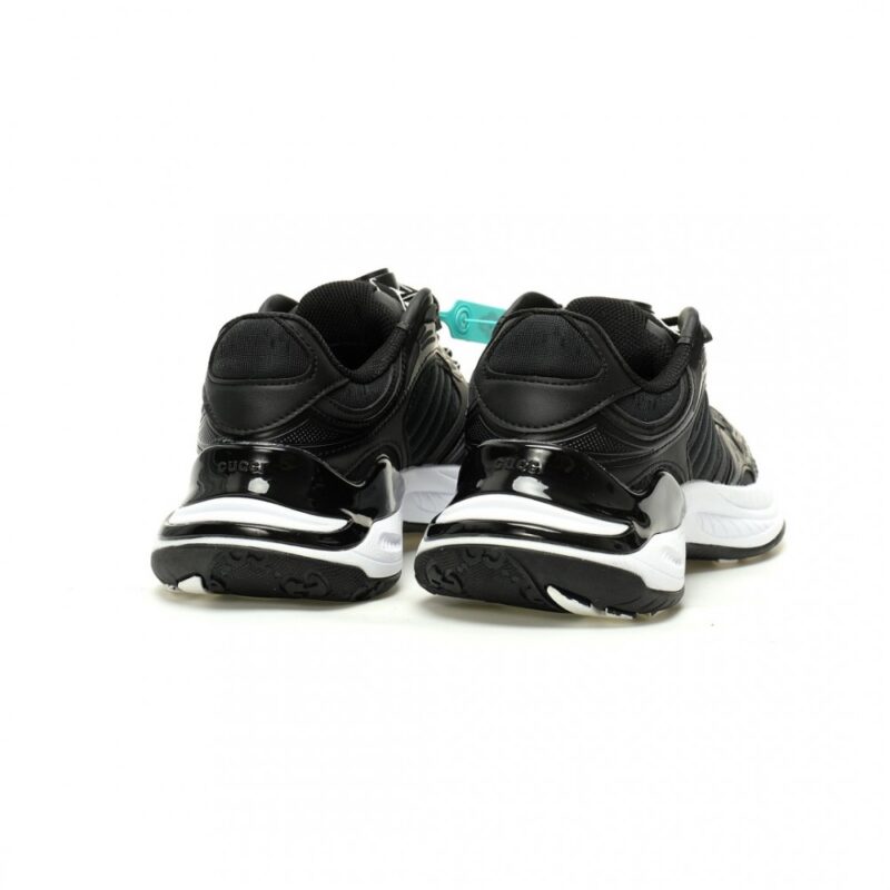 【AT13023】Gucciグッチ 2.0 Low Sneakerシリーズスニーカー | ブラックメッシュとレザー素材の快適厚底デザイン | Gucci Italy