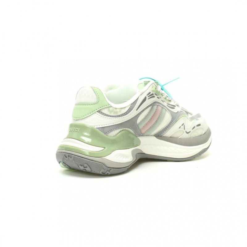 【AT13025】グッチ(Gucci) 2.0ローカットスニーカー | ホワイト&ミントグリーン | 高品質メッシュ素材 | スポーツファッション | Gucci