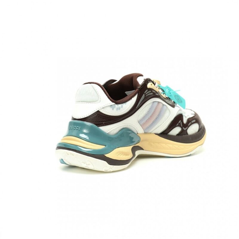 【AT13027】グッチ(Gucci) 2.0ロー・スニーカー | 反射ボーダー&厚底デザイン | ビンテージ風ストリートファッション | Gucci