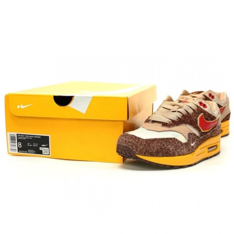 【AT13034】ナイキ x 任天堂コラボ Air Max 1 Low Poly 'Big Head Origins' スニーカー | Nike Air Max