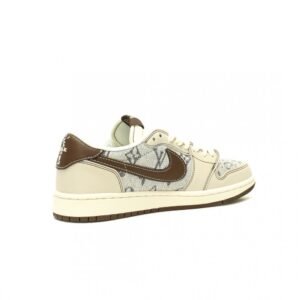 【AT13041】ルイ・ヴィトン x トラビス・スコット x ナイキ エアジョーダン 1 ロー スニーカー | Nike x Louis Vuitton