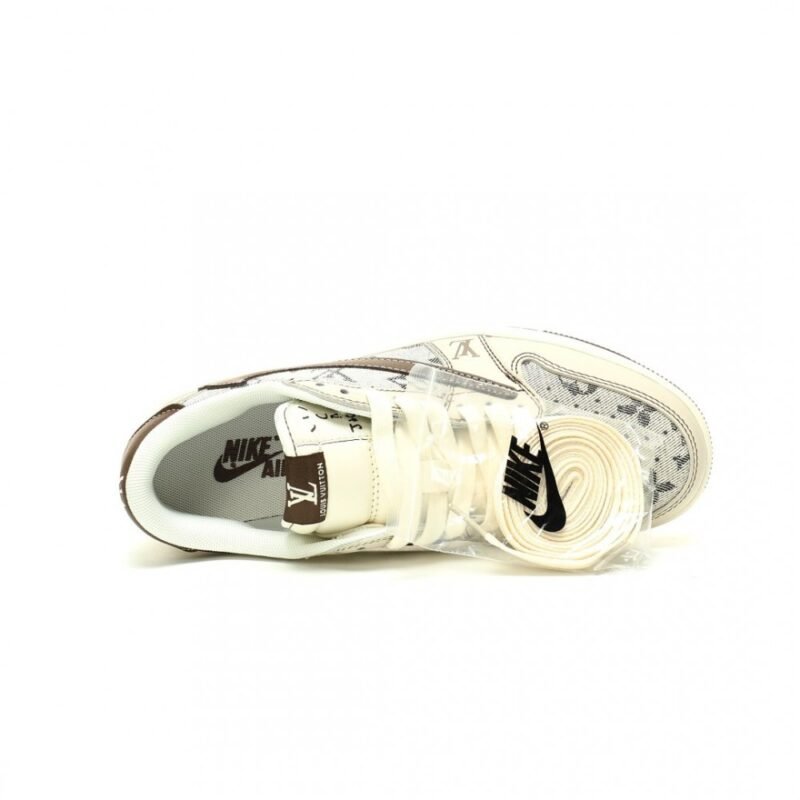【AT13041】ルイ・ヴィトン x トラビス・スコット x ナイキ エアジョーダン 1 ロー スニーカー | Nike x Louis Vuitton