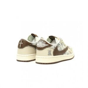 【AT13041】ルイ・ヴィトン x トラビス・スコット x ナイキ エアジョーダン 1 ロー スニーカー | Nike x Louis Vuitton