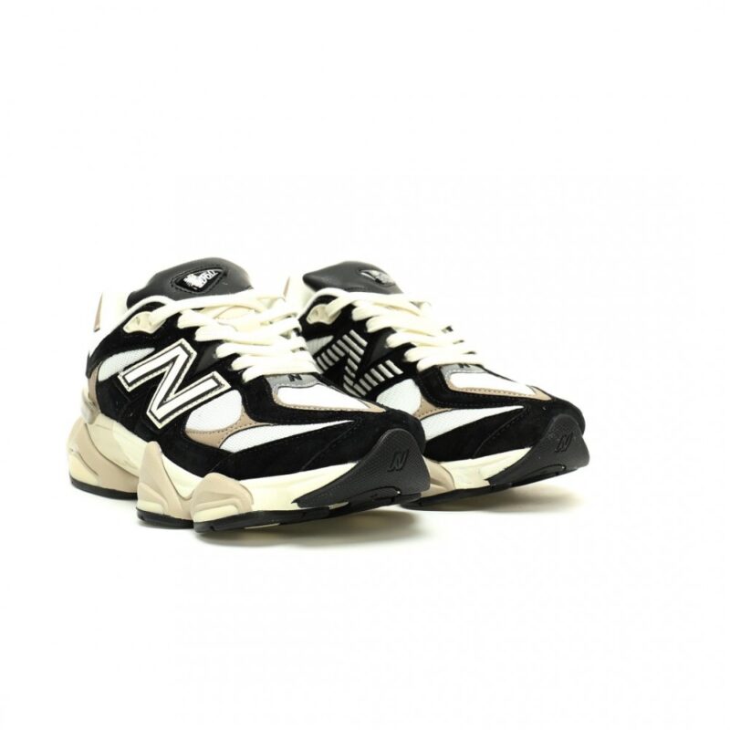 【AT13060】New Balance 9060シリーズ ブラック、ホワイト、カーキ色のスニーカー | New Balance