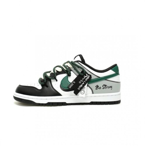 【AT13068】ナイキSBダンクロー ブラックホワイトグリーン スケートボードシューズ | Nike Dunk