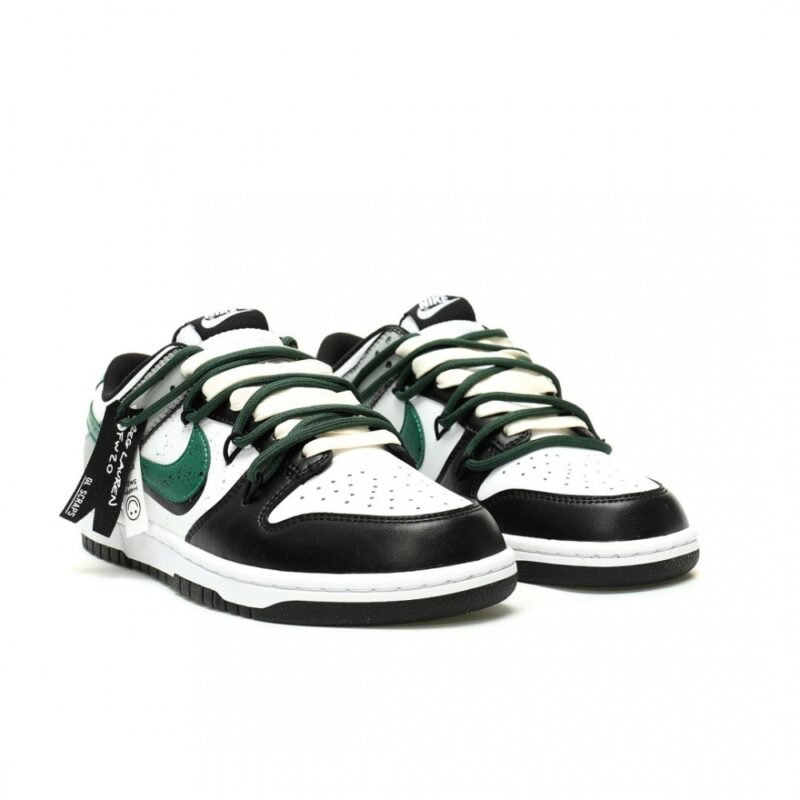 【AT13068】ナイキSBダンクロー ブラックホワイトグリーン スケートボードシューズ | Nike Dunk