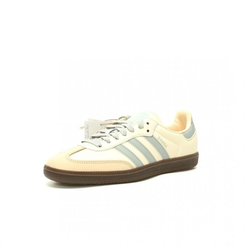 【AT13087】アディダスオリジナルスSamba OG メンズ スポーツシューズ 海塩ホワイト ミルクブルー キャラメル | Adidas Samba