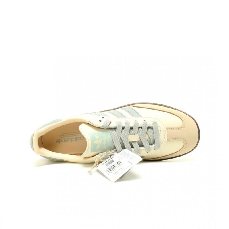【AT13087】アディダスオリジナルスSamba OG メンズ スポーツシューズ 海塩ホワイト ミルクブルー キャラメル | Adidas Samba