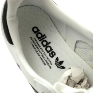 【AT13106】アディダスオリジナルス Samba OGサンバシリーズスニーカー、白と暗紫のデイジー刺繍、都会のストリートファッションに最適 | Adidas Samba