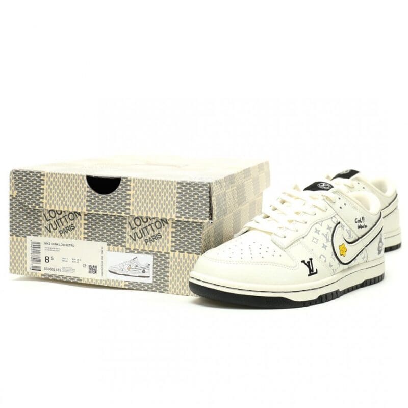 【AT13150】ルイ・ヴィトン×ナイキ SB ダンク: モノグラムプリント ストリートスニーカー | LV x Nike