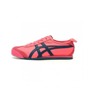 【AT13154】Onitsuka TigerのMexico 66レトロランニングシューズ - ピンクとネイビーのエレガントな融合 | Onitsuka Tiger