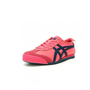 【AT13154】Onitsuka TigerのMexico 66レトロランニングシューズ - ピンクとネイビーのエレガントな融合 | Onitsuka Tiger