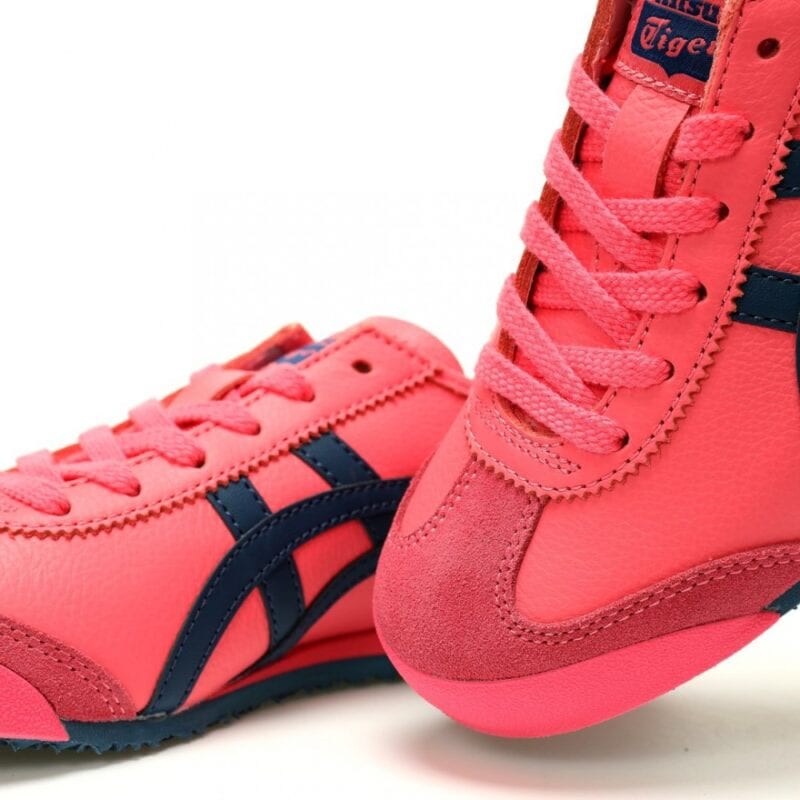 【AT13154】Onitsuka TigerのMexico 66レトロランニングシューズ - ピンクとネイビーのエレガントな融合 | Onitsuka Tiger