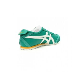 【AT13155】Onitsuka Tiger鬼塚虎 Mexico 66 レザースニーカー 緑と白のクラシックデザイン | Onitsuka Tiger