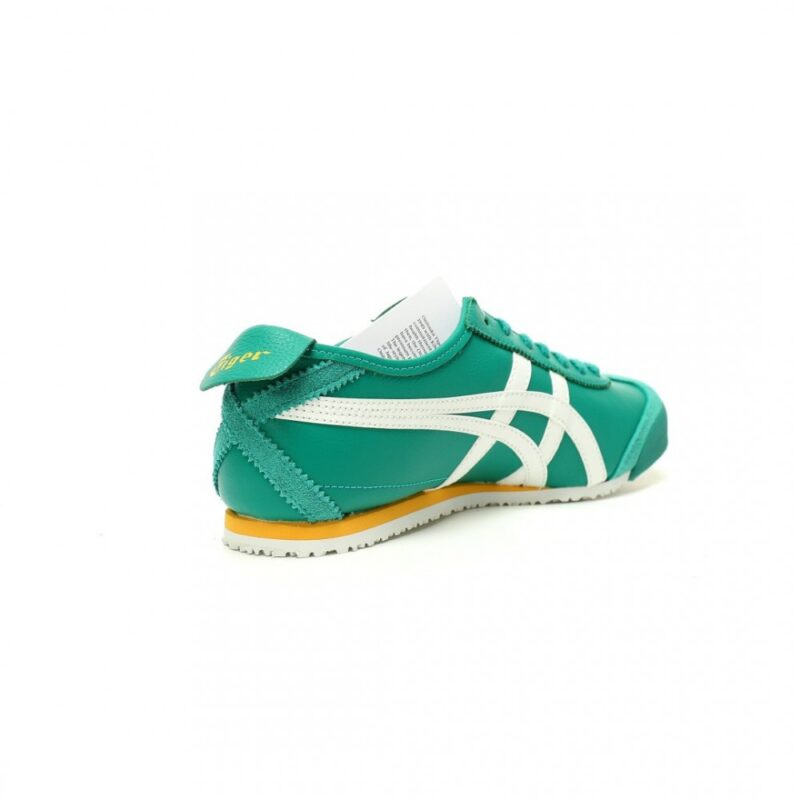 【AT13155】Onitsuka Tiger鬼塚虎 Mexico 66 レザースニーカー 緑と白のクラシックデザイン | Onitsuka Tiger