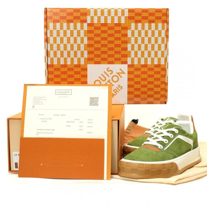 【AT13204】LOUIS VUITTON（ルイヴィトン）Tilted シリーズ苔緑色スポーツシューズ - 高品質素材と前衛的デザイン | Louis Vuitton Malletier