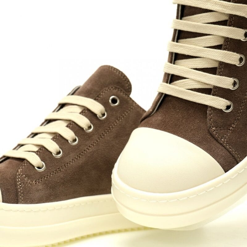 【AT13209】Rick Owens（リック・オウエンス）のクラシックスエードロートップスニーカー | Converse All Star