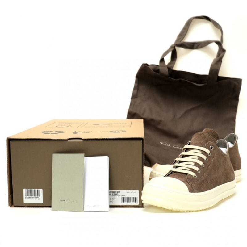 【AT13209】Rick Owens（リック・オウエンス）のクラシックスエードロートップスニーカー | Converse All Star