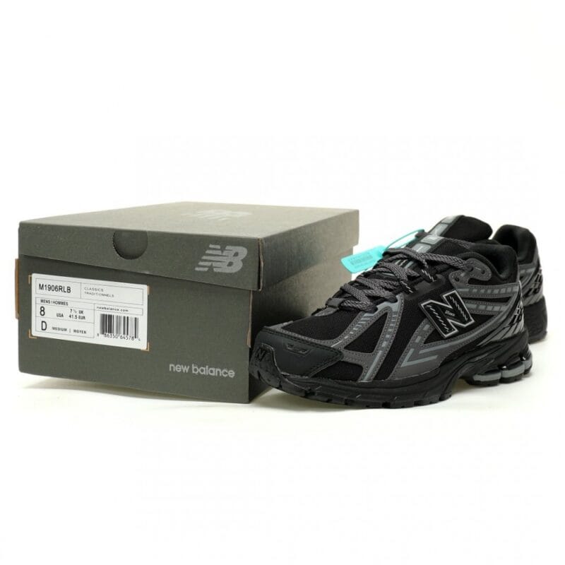【AT13217】New Balance x AURALEE コラボ 1906Rシリーズ 'Black Phantom' スニーカー | New Balance