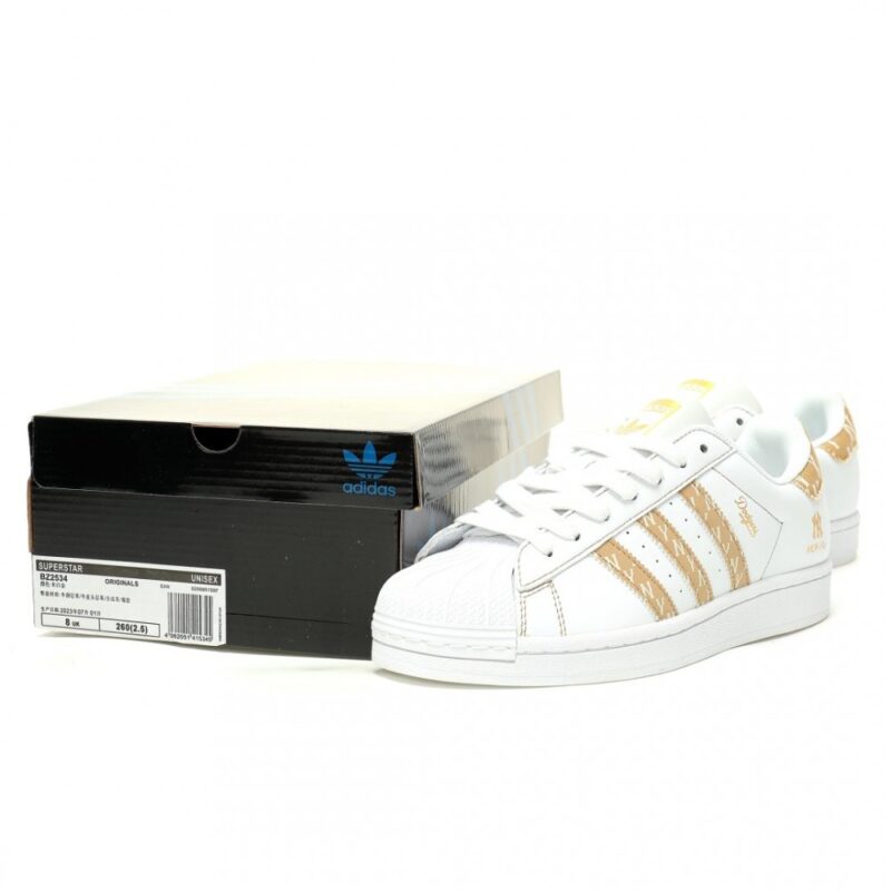 【AT13228】MLB x アディダスオリジナルスコラボ Superstar カジュアルスポーツシューズ | Adidas Superstar