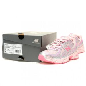 【AT13322】New Balance x Atmos Pinkコラボ740シリーズスニーカー - レトロなピンクバケーションデザイン | New Balance