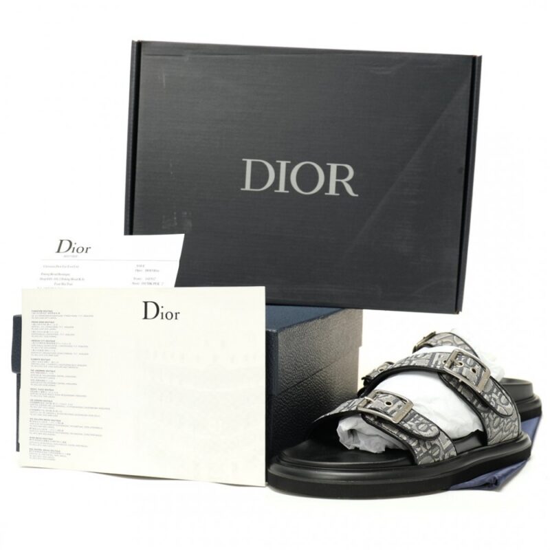 【AT13345】ディオールDiorオブリークプリントサンダル - 現代的なエレガンスとストリートファッションの融合 | Christian Dior