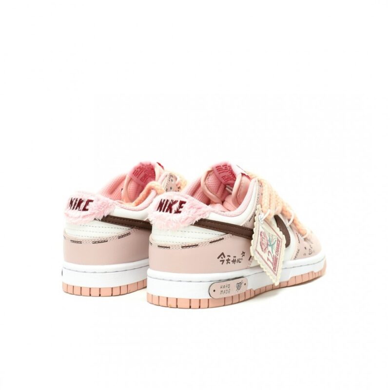 【AT13369】オフホワイトとナイキのコラボSB Dunk Lowローズカラースポーツシューズ | OffWhite x Nike