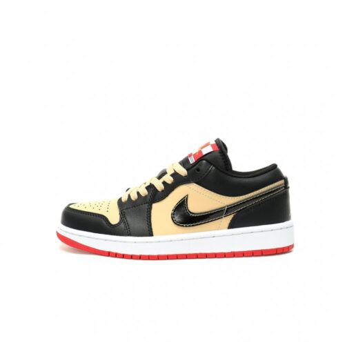 367293898_1 【AT13372】ナイキ・エア・ジョーダン1ロー 'ピザ' ブラックイエローカラー - ストリートファッションのアイコン | Jordan