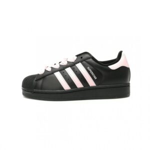 【AT13579】adidas Originals スーパースタークラシックスエードスニーカー ブラックピンクデザイン | Superstar