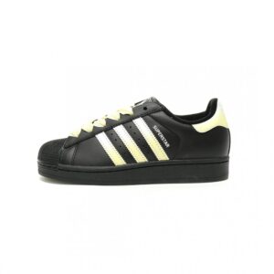 【AT13581】adidas OriginalsのスーパースターIIシェルトゥ | 黒から黄色へのグラデーションカラー | スエードレザーアッパー | Adidas Superstar