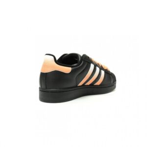 【AT13583】アディダスオリジナルス スーパースターII 黒からオレンジへのグラデーションカラースキーマ グレインレザー素材 ファッション性と快適性を兼ね備えたストリートファッションアイコン | Adidas Superstars