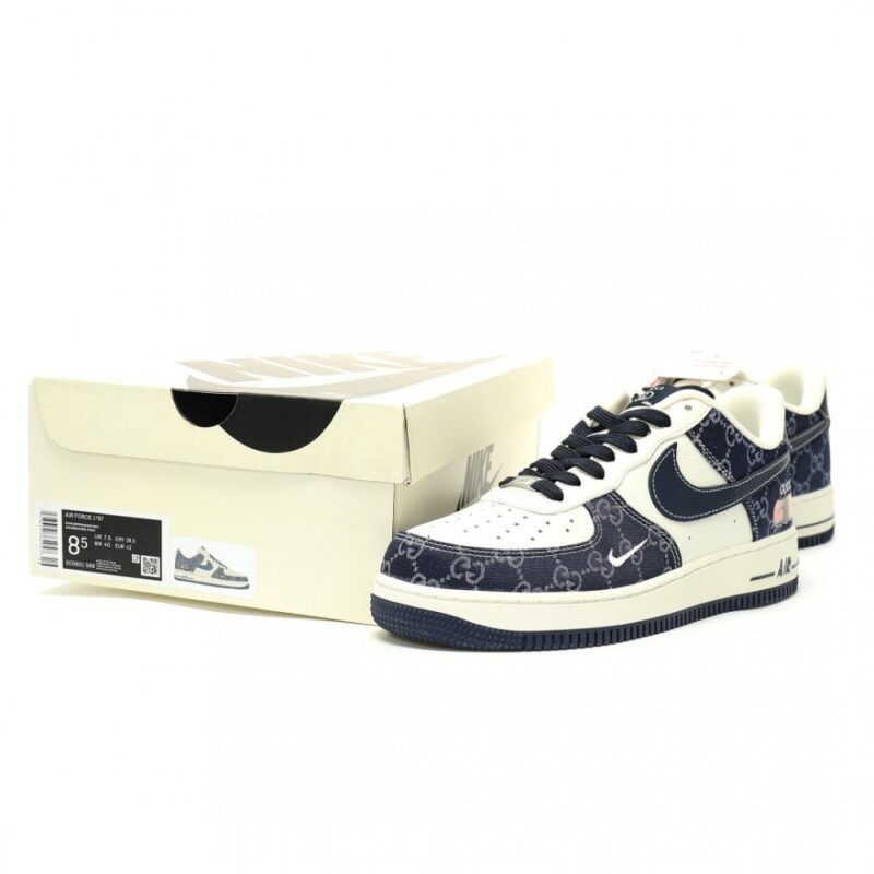 【AT13970】グッチ×ナイキ エアフォース1ロー スニーカー 高級感とストリートカルチャーを融合したアート作品 | Gucci x Nike