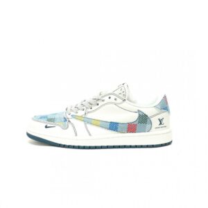 【AT13977】Louis Vuitton x Travis Scott x Nike Air Jordan 1 Low スニーカー | Louis Vuitton x Nike