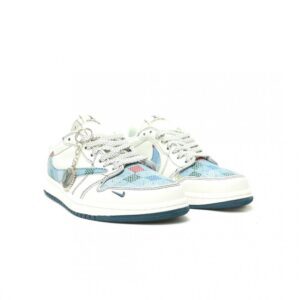 【AT13977】Louis Vuitton x Travis Scott x Nike Air Jordan 1 Low スニーカー | Louis Vuitton x Nike