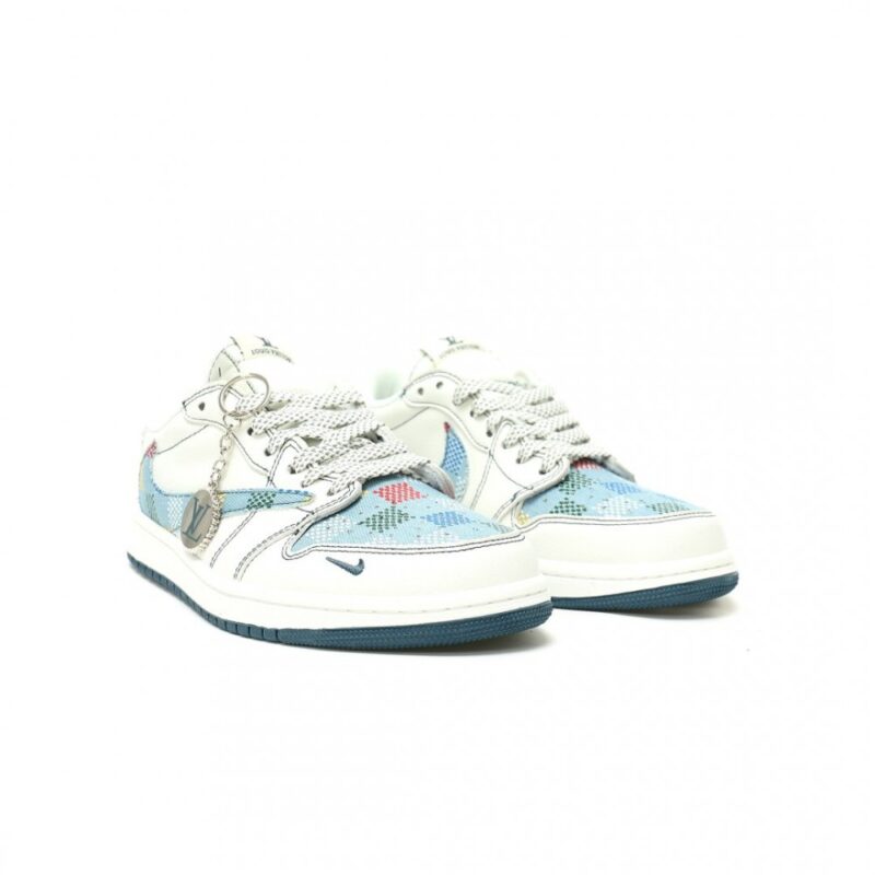 【AT13977】Louis Vuitton x Travis Scott x Nike Air Jordan 1 Low スニーカー | Louis Vuitton x Nike