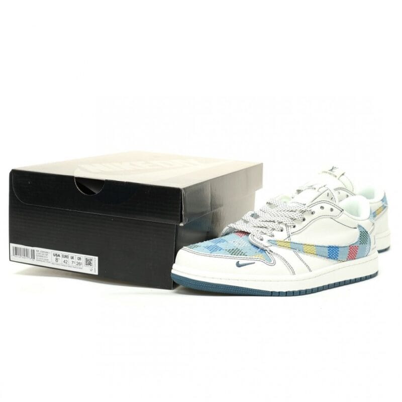 【AT13977】Louis Vuitton x Travis Scott x Nike Air Jordan 1 Low スニーカー | Louis Vuitton x Nike