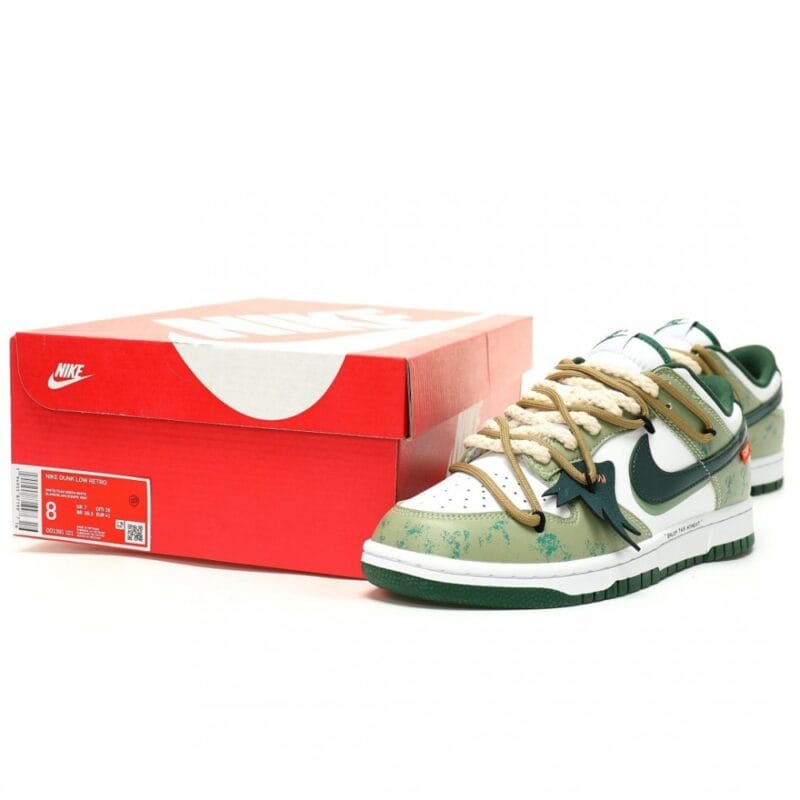 【AT14001】Nike SB Dunk Low×Off-White コラボレーションカスタムスニーカー | Off-White x Nike