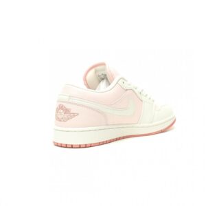 【AT14004】ナイキ Air Jordan 1 Lowクラシックスニーカー - ふわふわピンクアイボリー、高品質の牛革素材、防滑耐摩耗性アウトソール | Nike Air Jordan