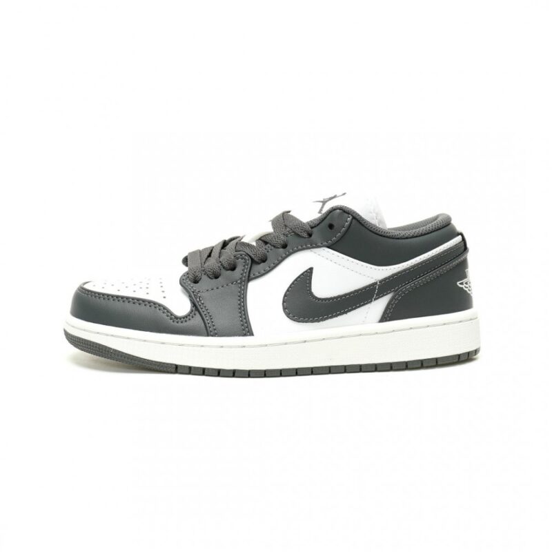 【AT14023】Nikeナイキ Air Jordan 1 Lowクラシックグレー白 カジュアルバスケットボールシューズ | Jordan