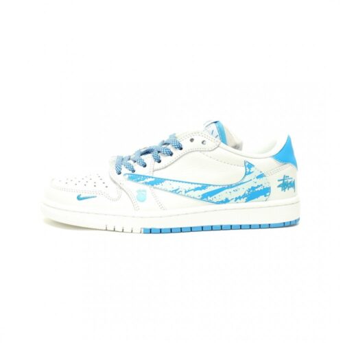 【AT14024】ステューシー x トラヴィス・スコット x ナイキ エアジョーダン1ロー 限定スニーカー | Stussy x Nike