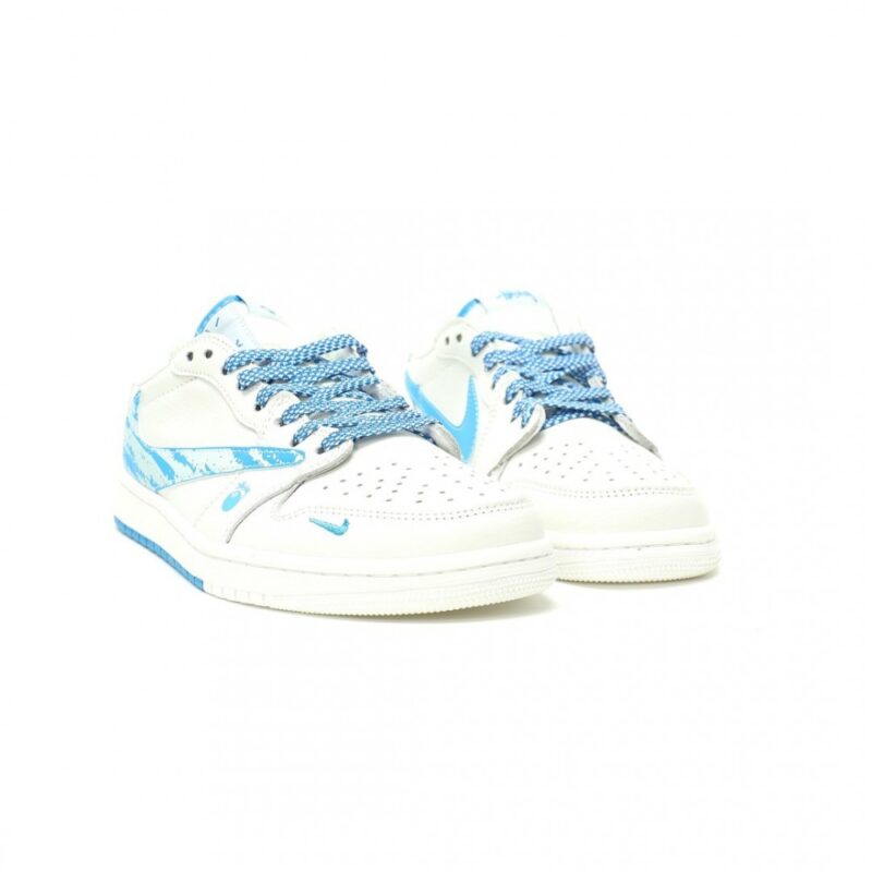 【AT14024】ステューシー x トラヴィス・スコット x ナイキ エアジョーダン1ロー 限定スニーカー | Stussy x Nike