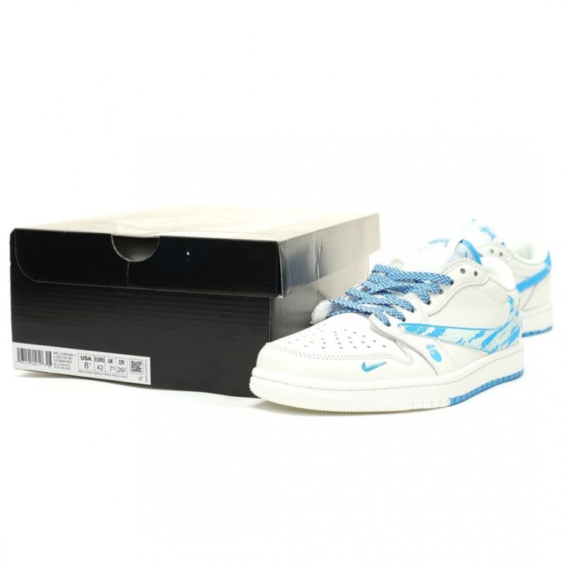 【AT14024】ステューシー x トラヴィス・スコット x ナイキ エアジョーダン1ロー 限定スニーカー | Stussy x Nike