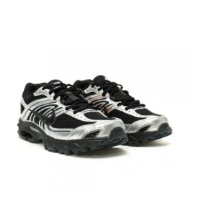 【AT14034】ニュースタイル👟🔥 Nike Air Max Moto 2Kシリーズ レトロランニングシューズ - メタルシルバーとブラックのユニセックスデザイン | Nike Air Max