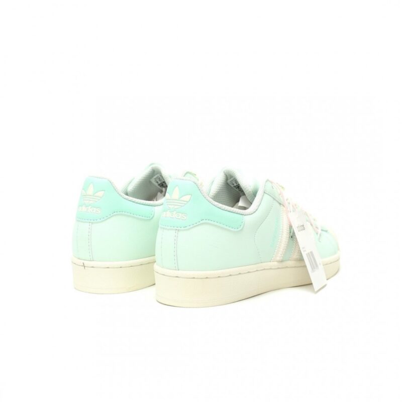 【AT14050】アディダス ペールミントグリーンのスリーストライプス スーパースター スニーカー | Adidas Superstar