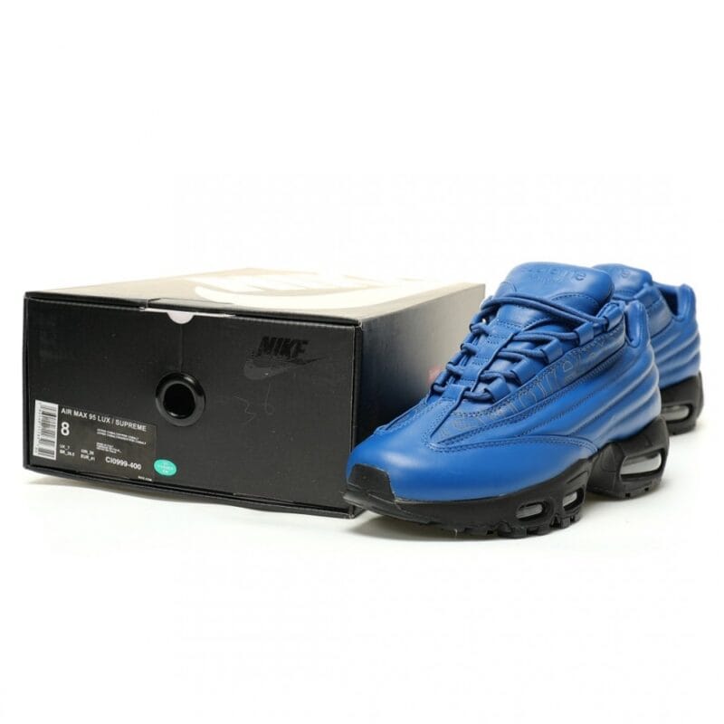 【AT14075】シュプリーム x ナイキ Air Max 95 Lux 'Blue' スニーカー - ストリートファッションとスポーツテクノロジーの融合 | Nike x Supreme
