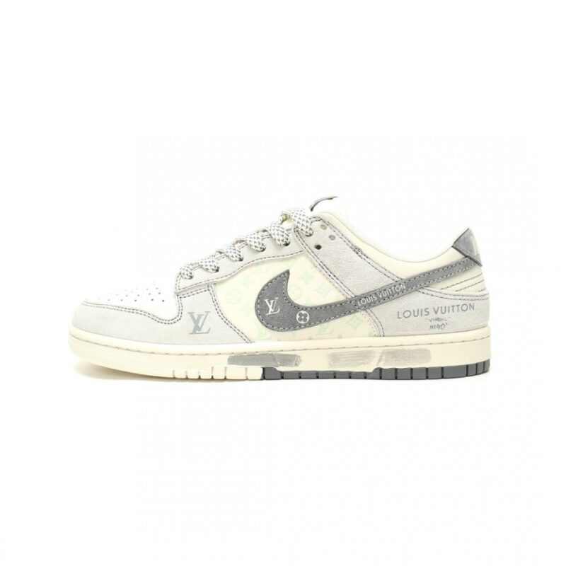 【AT14084】ルイ・ヴィトン x ナイキ SB ダンク ロー スニーカー | ストリートカルチャーと優雅なクラフトマンシップの融合 | Nike x Louis Vuitton