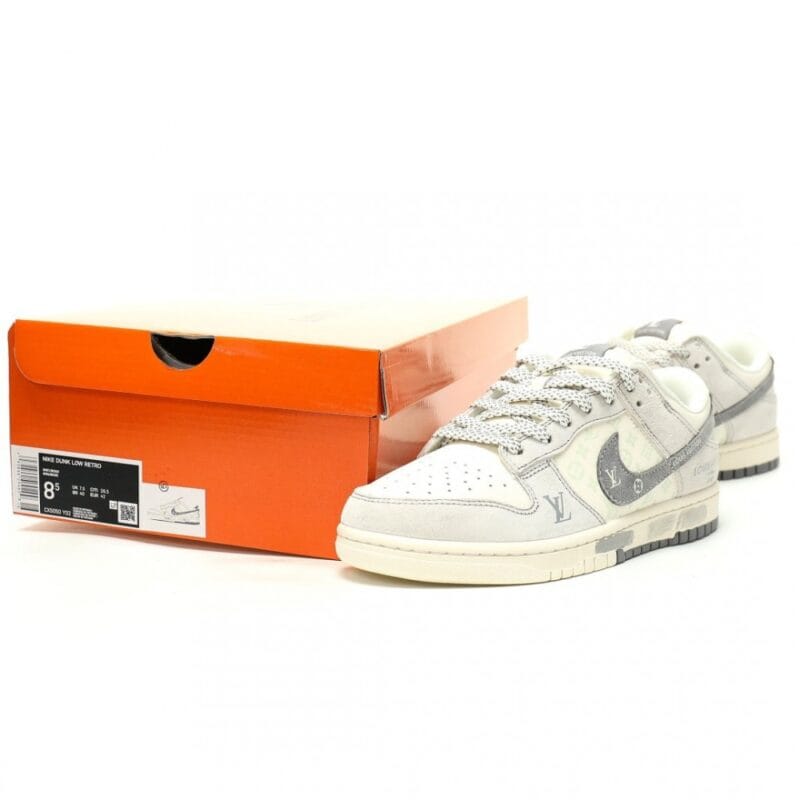 【AT14084】ルイ・ヴィトン x ナイキ SB ダンク ロー スニーカー | ストリートカルチャーと優雅なクラフトマンシップの融合 | Nike x Louis Vuitton